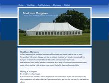 Tablet Screenshot of markham-marquees.co.uk